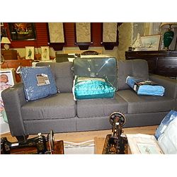 GREY UPHOLSTERED CONTEMPORARY SOFA