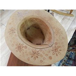 LEATHER WESTERN HAT