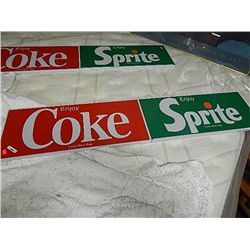 METAL "COKE ] SPRITE" SIGN