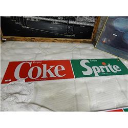 METAL "COKE ] SPRITE" SIGN