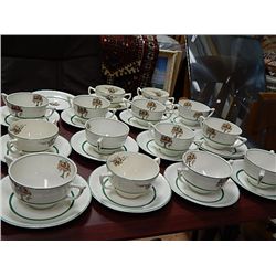TEA CUPS & SAUCERS - 29 PC TOTAL