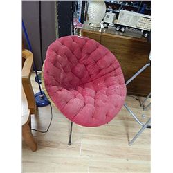 WICKER BUCKET  CHAIR WITH COVER