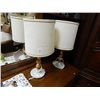 Image 1 : WOOD & MILK GLASS LAMPS - 2