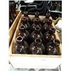 Image 1 : WOOD BOX OF BROWN BEER BOTTLES