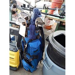 POWER BUILT GOLF CLUBS IN SEDGWICK GOLF BAG