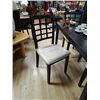 Image 1 : DINING CHAIR - NEW - ESPRESSO - LATTICE BACK - BID X 4