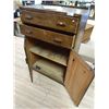 Image 2 : VINTAGE OAK CABINET - TALL - 2 DRAWER - 2 DOOR