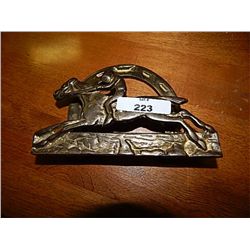 BRASS JOCKEY NAPKIN HOLDER