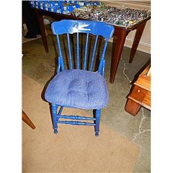 OLD COUNTRY SIDE CHAIR - PAINTED BLUE