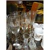 Image 1 : SHELF OF CRYSTAL GLASSES & OTHERS - 9 PC