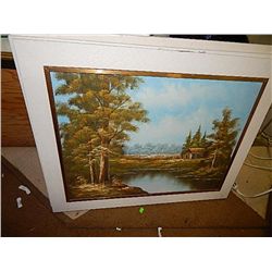 WOOD FRAMED PICTURE