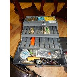 TACKLE BOX & CONTENTS - LARGE