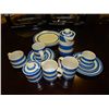 Image 1 : LOT OF BLUE STRIPPED DISHES - ENGLAND - SOME CHIPS