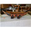 Image 2 : WEST COAST NATIVE CARVED CANOE - APPROX 12"