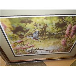 FRAMED LIMITED EDITON PRINT "KING FISHER" - GARY A PULHAM