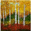 Image 1 : Wanda Kippenbrock, Falls Gold, Oil on Canvas