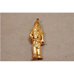 Vintage JJ Christmas Drummer Brooch