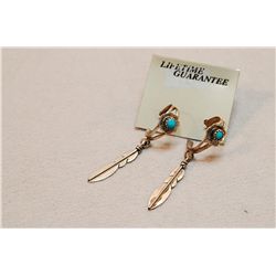 Vintage Sterling Silver Turquoise Earrings