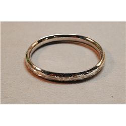 Sterling Silver Etched  Bracelet, 13.6 Grams