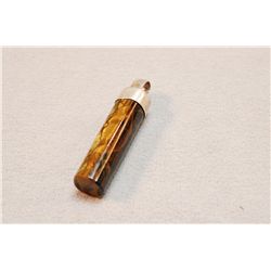 Vintage Sterling Silver And Tigers Eye Pendant