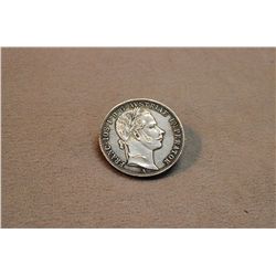 Unusual Sterling Silver Coin Brooch