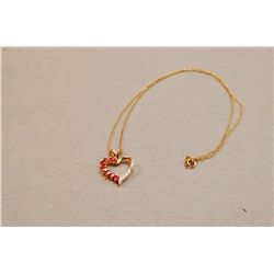 Sterling Silver Heart Pendant On Sterling Necklace