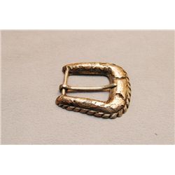 Vintage Western Buckle, Sterling Silver And 10k Gold, 50 Grams