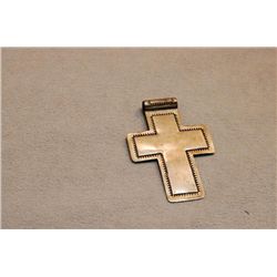 Large Sterling Silver Cross Pendant, 11.8 Grams