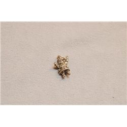 Vintage Santa Claus Sterling Silver Charm Pendant