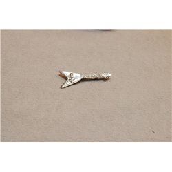 Rare Sterling Silver Hard Rock Cafe Guitar Brooch