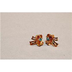 Vintage Coro Rhinestone Earrings