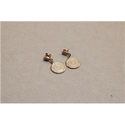 Sterling Silver Mayan Calendar Earrings