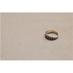Vintage Sterling Silver Floral Ring