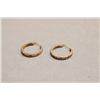 Image 1 : Sterling Silver Heart Hoop Earrings