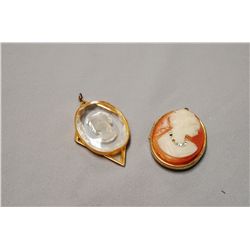 Lot Of Two Vintage Cameos
