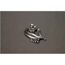 Very Nice Sterling Silver Brooch, 14.7 Grams