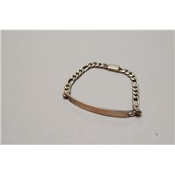 Sterling Silver Name Bracelet, 29.8 Grams