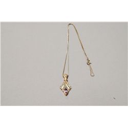 Sterling Silver Pendant On Sterling Silver Necklace