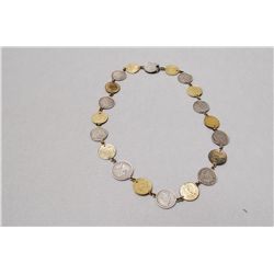 1880s Silver Honk Kong Coins Necklace