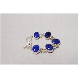 Sterling Silver And Sodalite Bracelet
