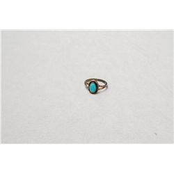 Vintage Sterling Silver Turquoise Ring