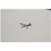 Image 1 : Sterling Silver Turquoise Roadrunner Brooch