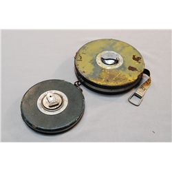Lot Of Two Old Tape Measures