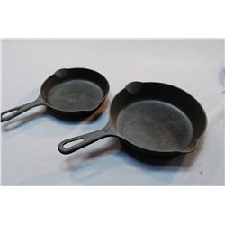 Lot Of Two Antique Griswold Cast Iron Pans