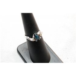 Gorgeous Sterling Silver And Star Sapphire Ring