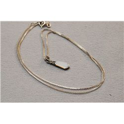Sterling Silver Pendant On Sterling Silver Necklace