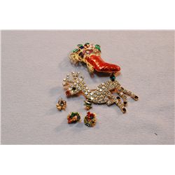 Christmas Costume Jewelry Lot