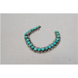 Costume Jewelry Centipede Turquoise Bracelet