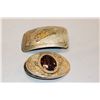 Image 1 : Lot Of Two Buckles, One Is Western Nickel Silver