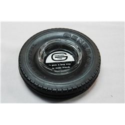 Vintage General Tires Advertising Ashtray